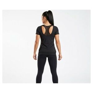 Just Be Free Black Athletic Tee